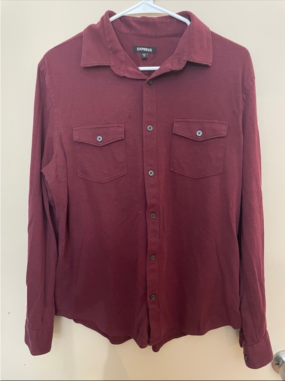 Express Men's Long-Sleeve Button-Up